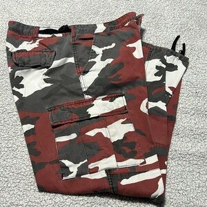 Red Camouflage Cargo Pants
